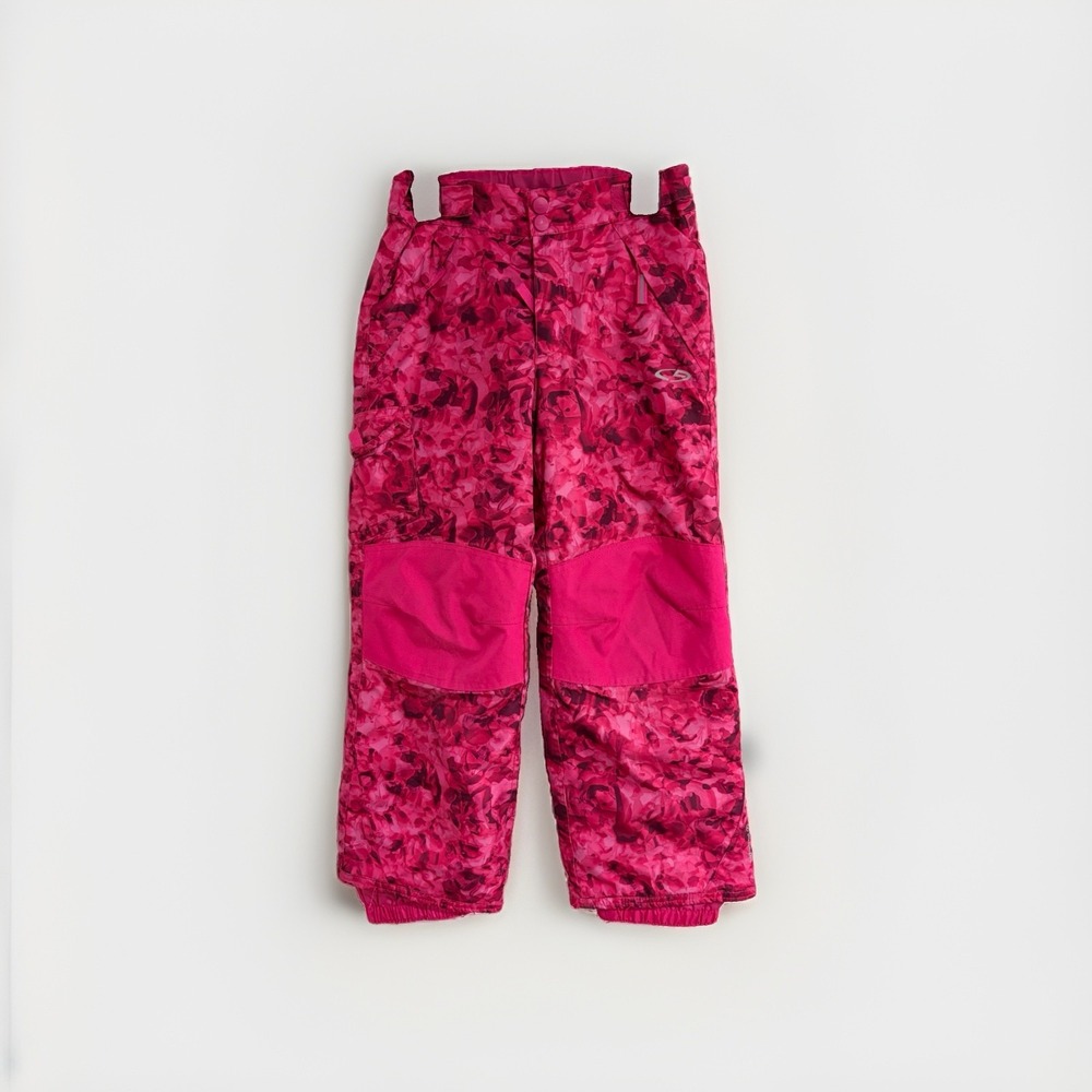 Champion Girls Pink Snow Pants Size Small 6/6X Insulated Winter Ski Pants W221
